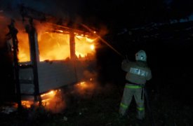 В Суворовском районе сгорел жилой дом