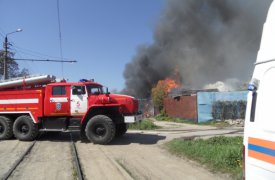В Туле на ул. Верхняя Студенка сгорел частный жилой дом