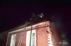 В Киреевске сгорела терраса жилого дома