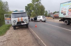 Под Тулой столкнулись «Москвич» и «Opel»