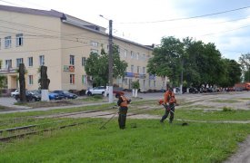 В Пролетарском округе провели работы по благоустройству