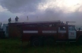 В Одоевском районе пожар в жилом доме тушило 7 человек