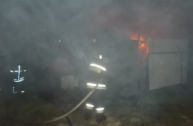 В Заокском районе сгорел дом под дачу