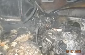 В Киреевском районе сгорела 