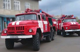 В результате пожара на улице Декабристов в Туле частный дом полностью выгорел изнутри