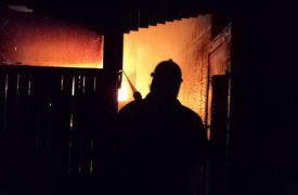 В Туле на ул. Декабристов сгорел частный дом