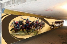 Фасады домов и переходы Тулы украсят граффити на историческую тему
