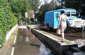 В Туле улицу Революции залило кипятком
