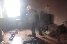 Горячее утро: матрас и линолиум погорели в Тульской области