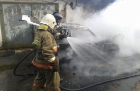 В Новомосковске сгорела «Ока»