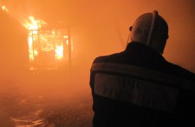 В Алексинском районе 6 пожарных тушили дом