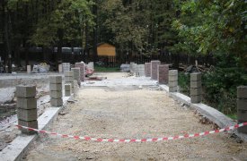 В Новомосковском детском парке реконструируют пруды