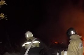 В Заокском районе дотла сгорел дом