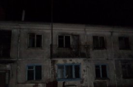 В ясногорской двухэтажке сгорел диван