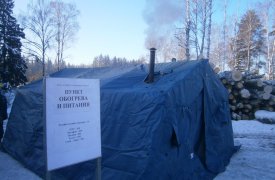 Мобильные пункты обогрева на тульских трассах готовы к зиме
