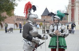 В Туле состоялась тренировка средневековых воинов