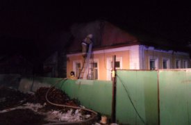 В результате пожара туляки остались без потолка