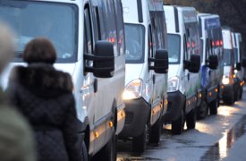 В Щекино маршрутчики не договорились между собой и не вышли на работу