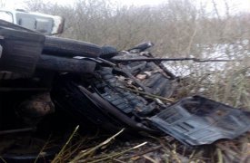 На трассе «Тула-Суворов» в перевернувшемся авто пострадал человек