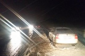 По пути из Белева в Тулу «Лада» устроила тройное ДТП