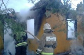 В садовом товариществе под Тулой сгорела дача