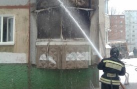 В Туле на ул. Братьев Жабровых загорелась квартира