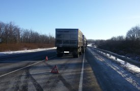 Под Тулой «Камаз» протаранил «Вольво»