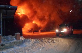 В Богородицке полчаса пылало придорожное кафе. ФОТО