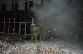 Жители Шатска больше не парятся: баня сгорела