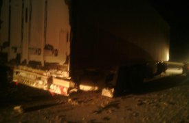 В Богородицком районе дальнобойщики не поделили дорогу