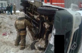 Под Тулой перевернулся автобус с табличкой «Дети»