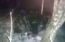 В Тульской области автомобиль опрокинулся в кювет. Водитель в больнице
