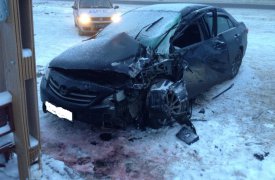 В Тульской области «Тойота» снесла торговую палатку