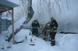 В результате пожара в Щекино рабочие остались без бытовки