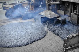 В Туле положили более 1500 квадратных метров литого асфальта