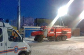 В Туле загорелась установки для приготовления бетона