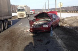 Под Тулой фура «Скания» протаранила «Хендай»