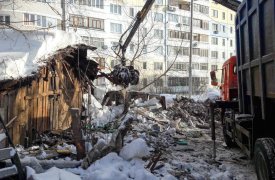 На ул. Болдина в Туле ликвидировали очередную незаконную постройку