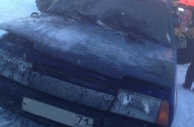 В Плавском районе сараи сгорели вместе с автомобилем