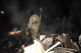 В Донском при пожаре пенсионер получил ожоги