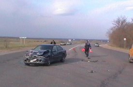 Под Тулой в результате ДТП пострадал водитель «пятёрки»