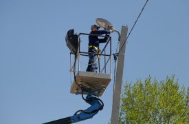 В Туле работают над освещением автомобильных дорог