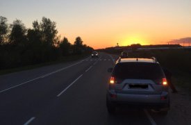 На Тульской трассе пешеход-нарушитель угодил под колеса иномарки