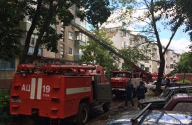 В Туле на ул. Металлургов сгорел балкон