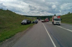 В Тульской области автоледи спровоцировала аварию