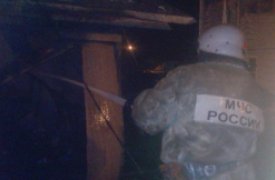В Тульской области пожар тушили 9 человек