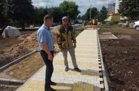 Пролетарский округ продолжают приводить в порядок