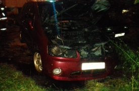 В Алексине вспыхнула иномарка