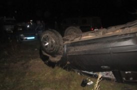 В Тульской области автомобиль вылетел в кювет