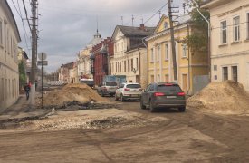 Работы в Туле на улице Металлистов идут без осложнений